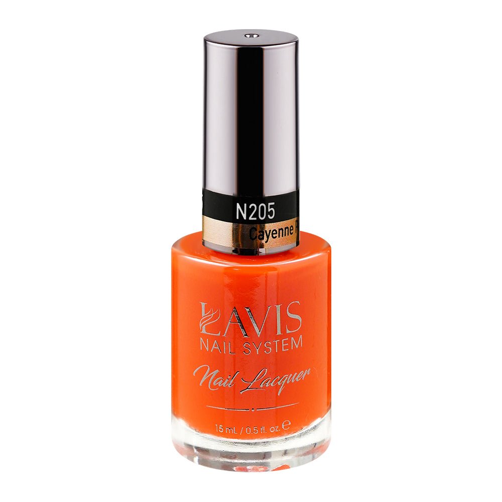 LAVIS Nail Lacquer - 205 Cayenne Pepper - DTK Nail Supply