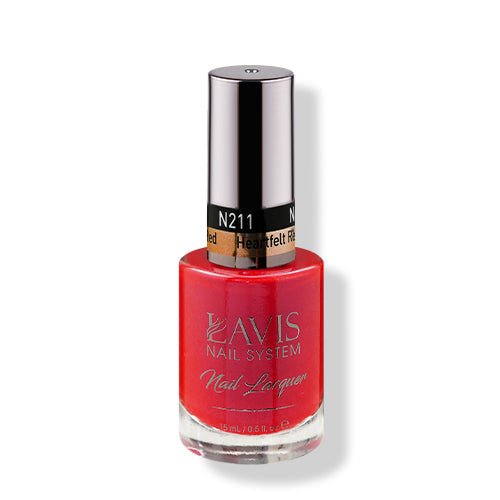 LAVIS Nail Lacquer - 211 Heartfelt Red - DTK Nail Supply