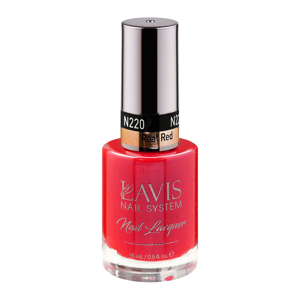 LAVIS Nail Lacquer - 220 Real Red - DTK Nail Supply