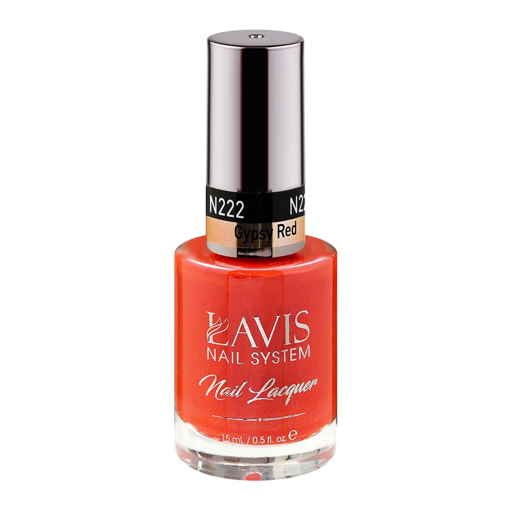 LAVIS Nail Lacquer - 222 Gypsy Red - DTK Nail Supply