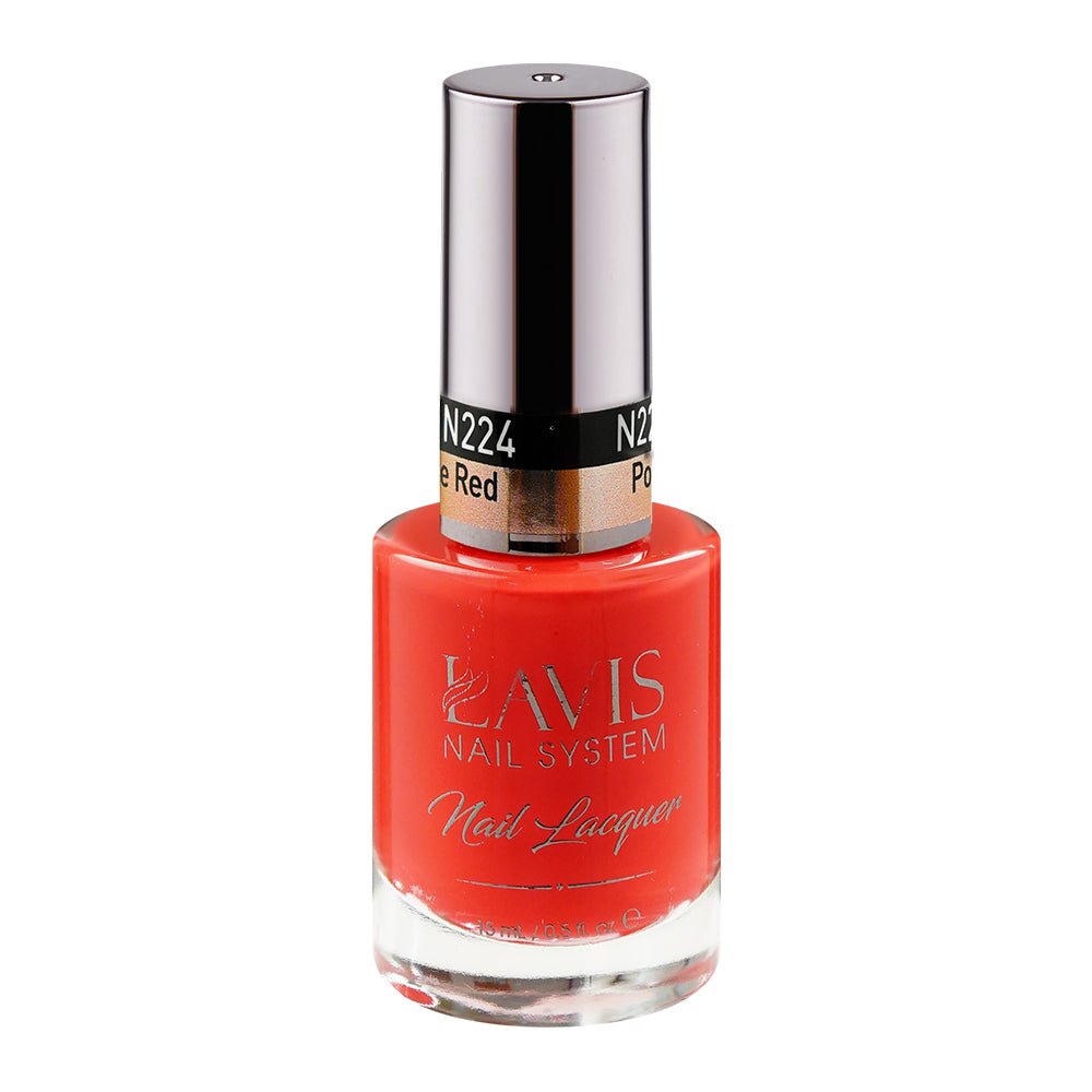 LAVIS Nail Lacquer - 224 Pomegranate Red - DTK Nail Supply