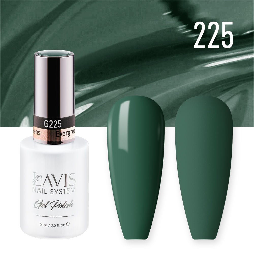 LAVIS Nail Lacquer - 225 Evergreens - DTK Nail Supply