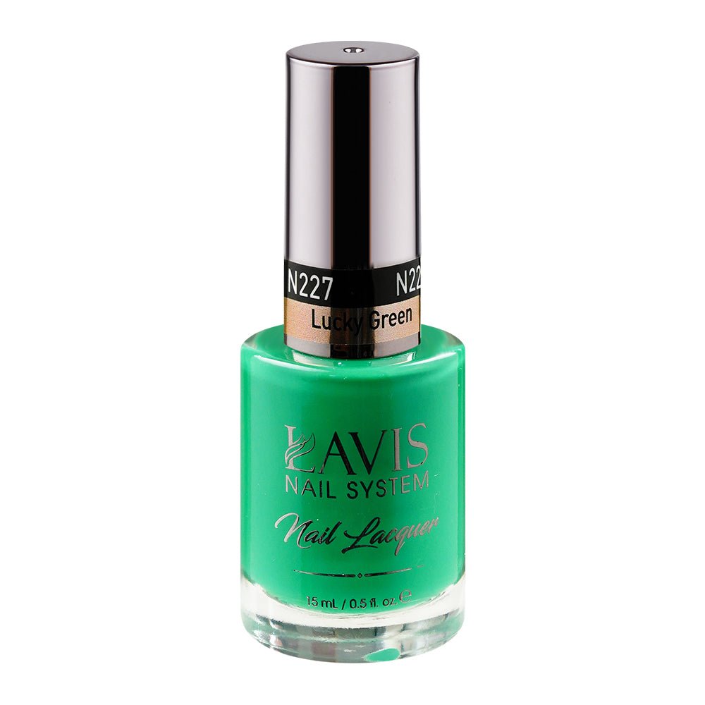 LAVIS Nail Lacquer - 227 Lucky Green - DTK Nail Supply