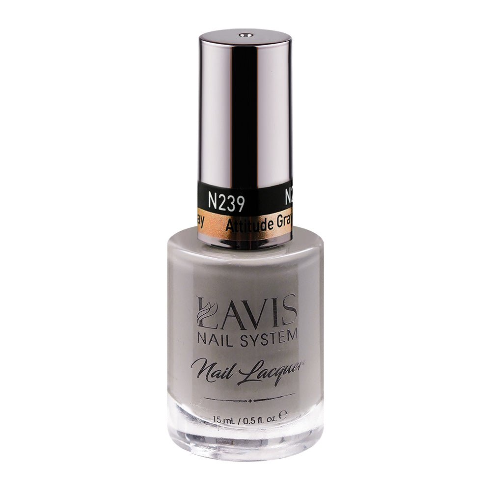 LAVIS Nail Lacquer - 239 Attitude Gray - DTK Nail Supply