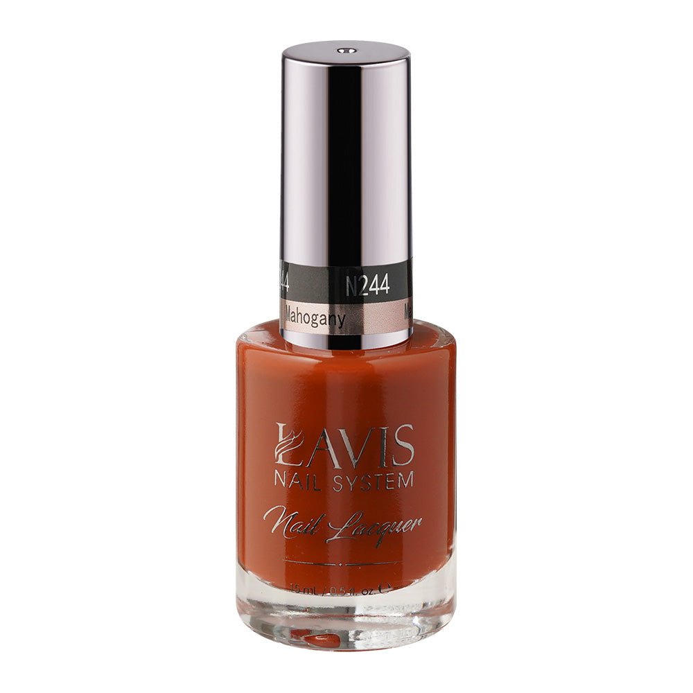 LAVIS Nail Lacquer - 244 Mahogany - DTK Nail Supply