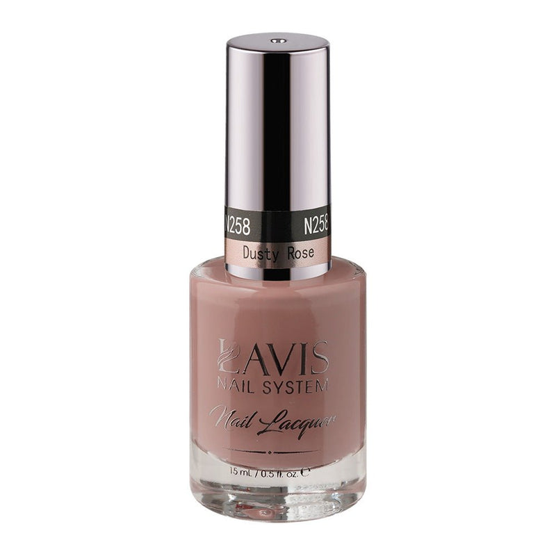 LAVIS Nail Lacquer - 258 Dusty Rose - DTK Nail Supply