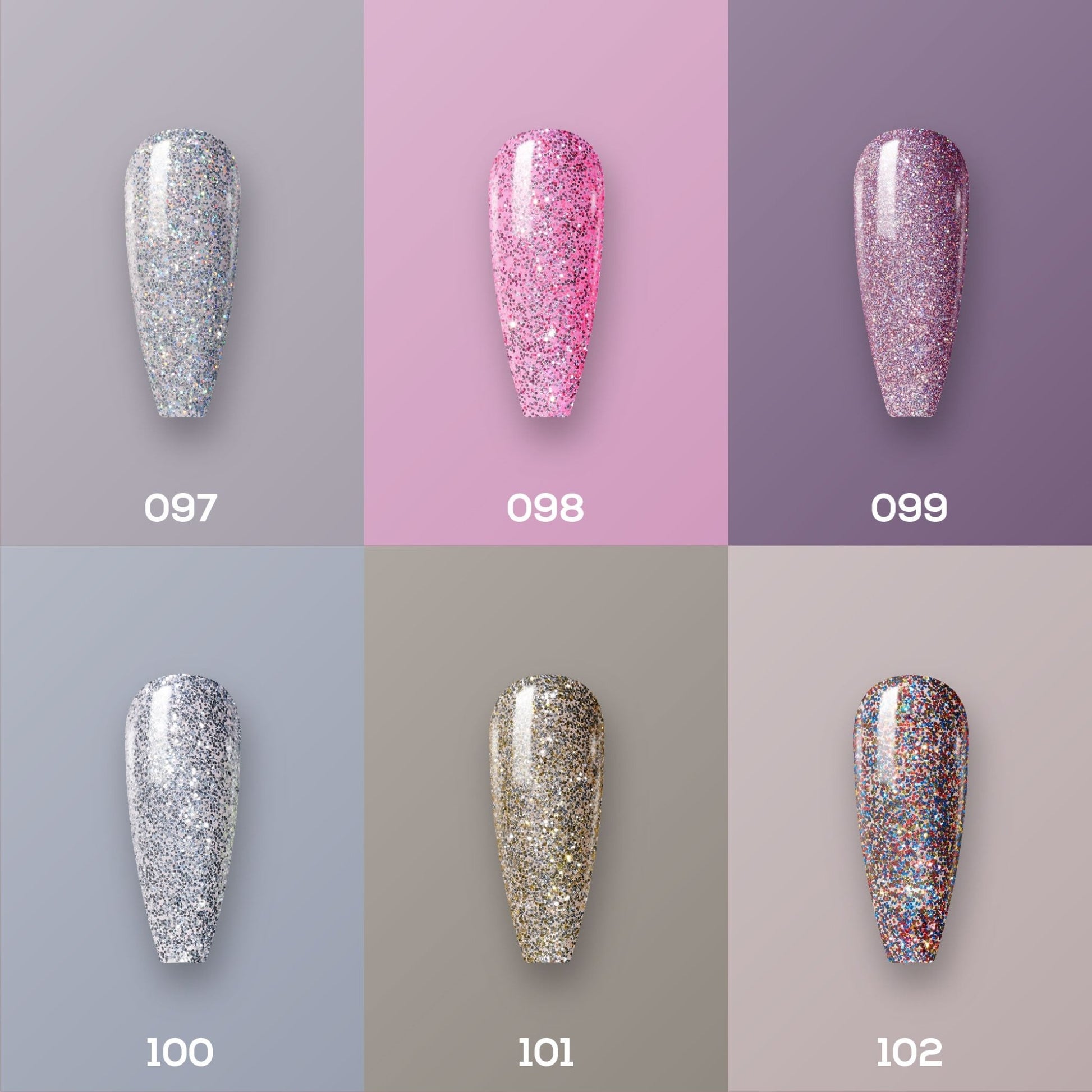 Lavis Nail Lacquer Holiday Fall Set N2 (6 colors): 097, 098, 099, 100, 101, 102 - DTK Nail Supply