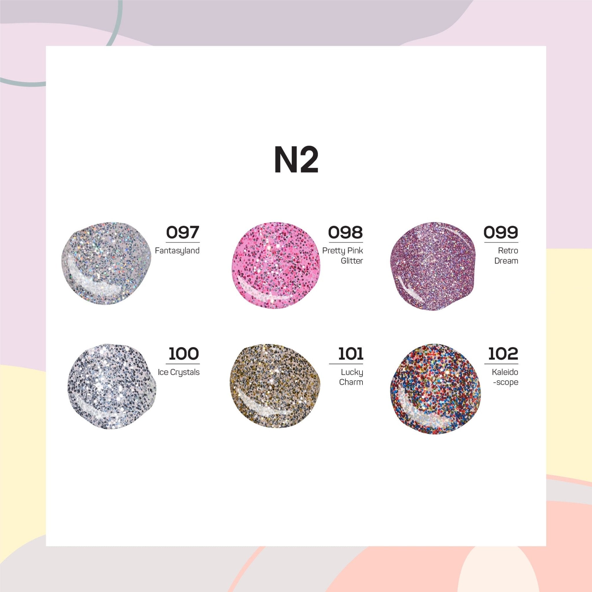 Lavis Nail Lacquer Holiday Fall Set N2 (6 colors): 097, 098, 099, 100, 101, 102 - DTK Nail Supply