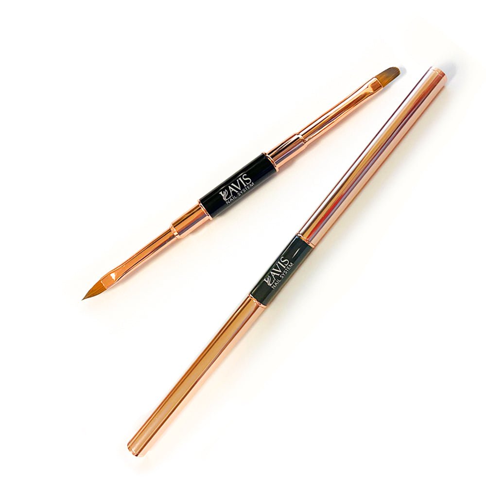 Lavis Nail System - Double Head Nail Art Brush - DTK Nail Supply