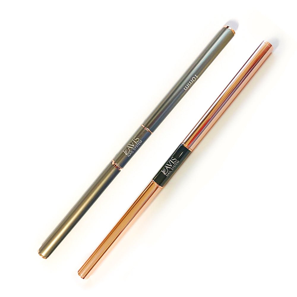 Lavis Nail System - Double Head Nail Art Brush - DTK Nail Supply