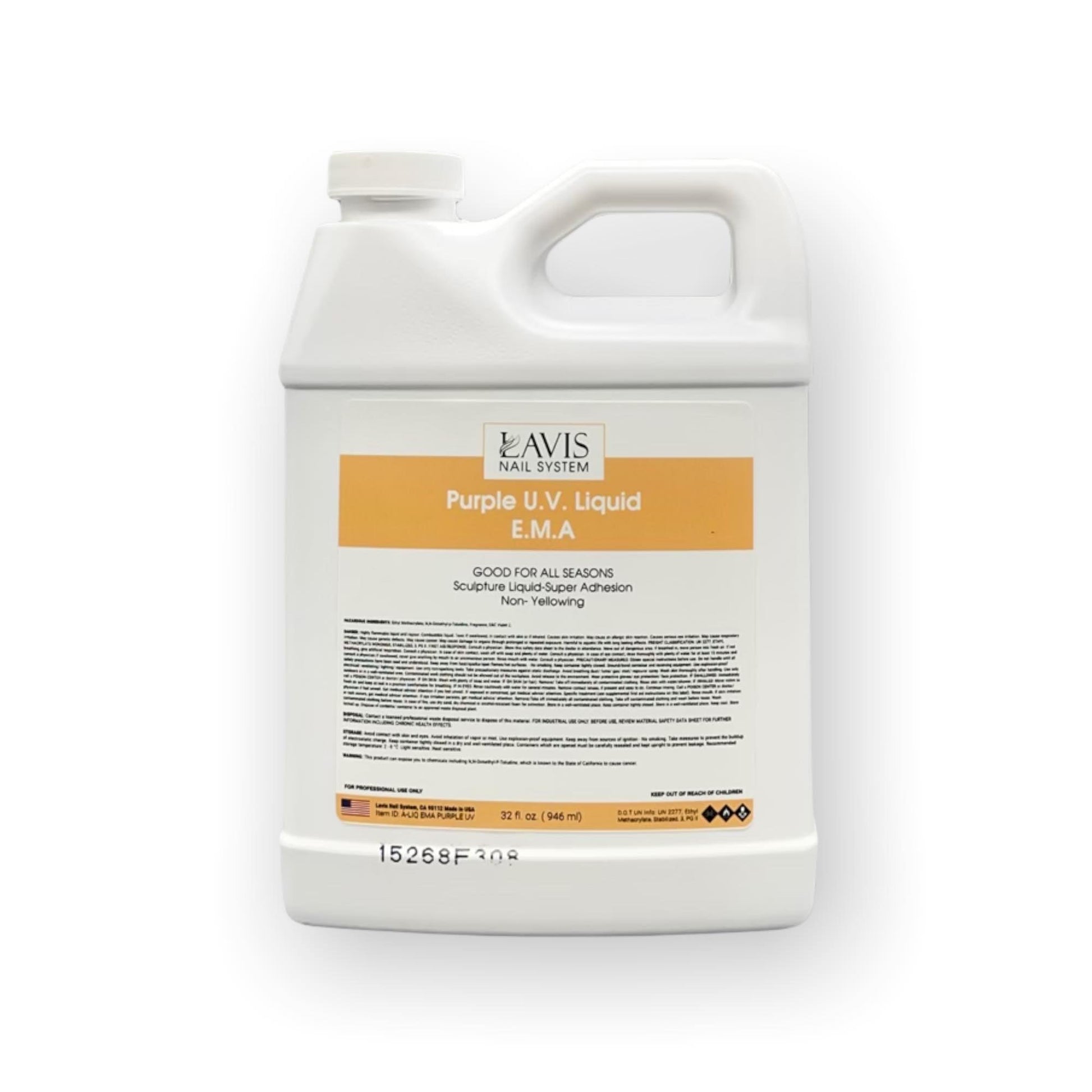 LAVIS Purple UV Liquid E.M.A 32 oz - DTK Nail Supply