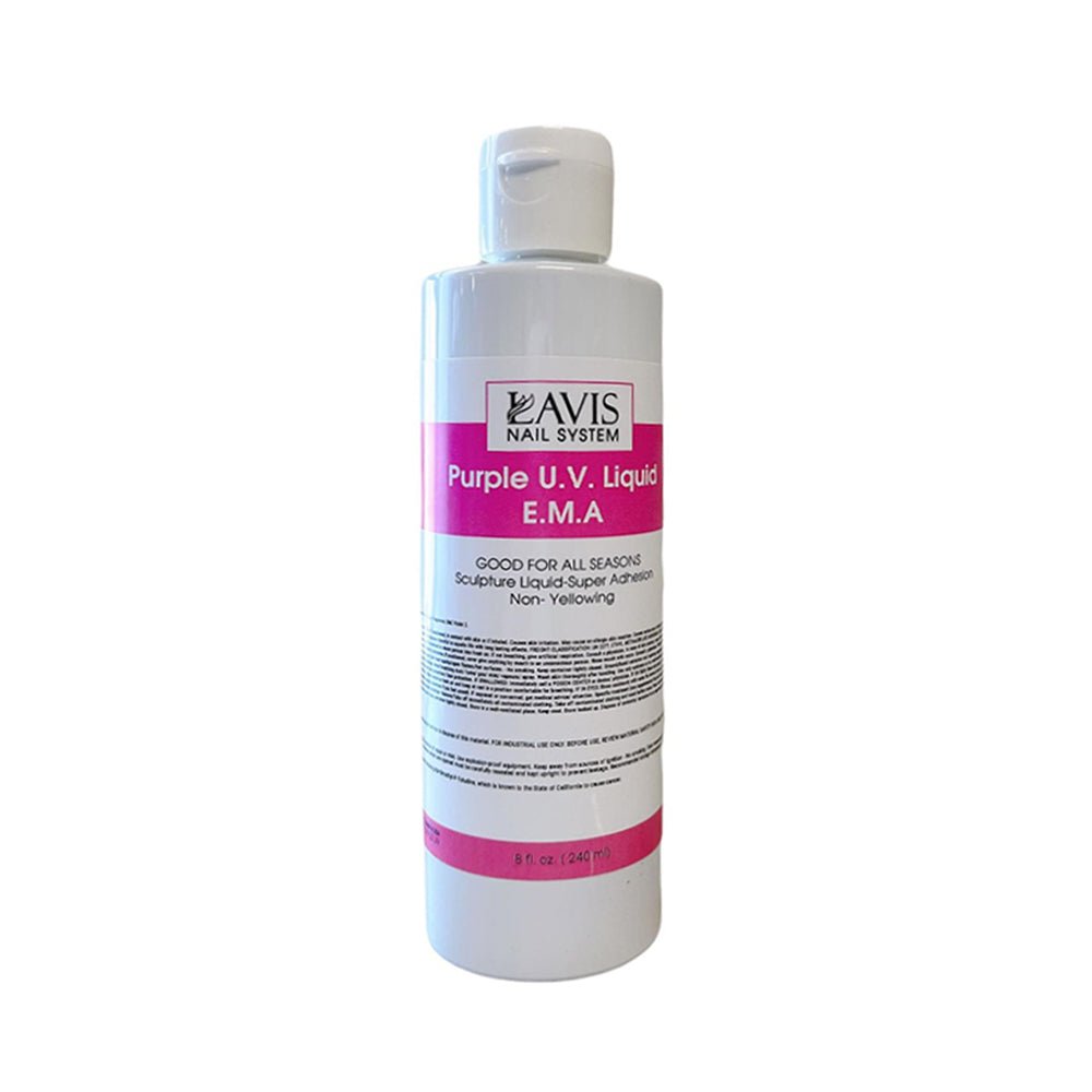 LAVIS Purple UV Liquid E.M.A 8 oz - DTK Nail Supply