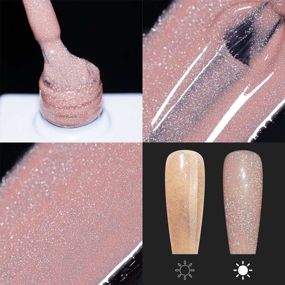 LAVIS Reflective R05 - 02 - Gel Polish 0.5 oz - Blossom Bass Reflective Collection - DTK Nail Supply