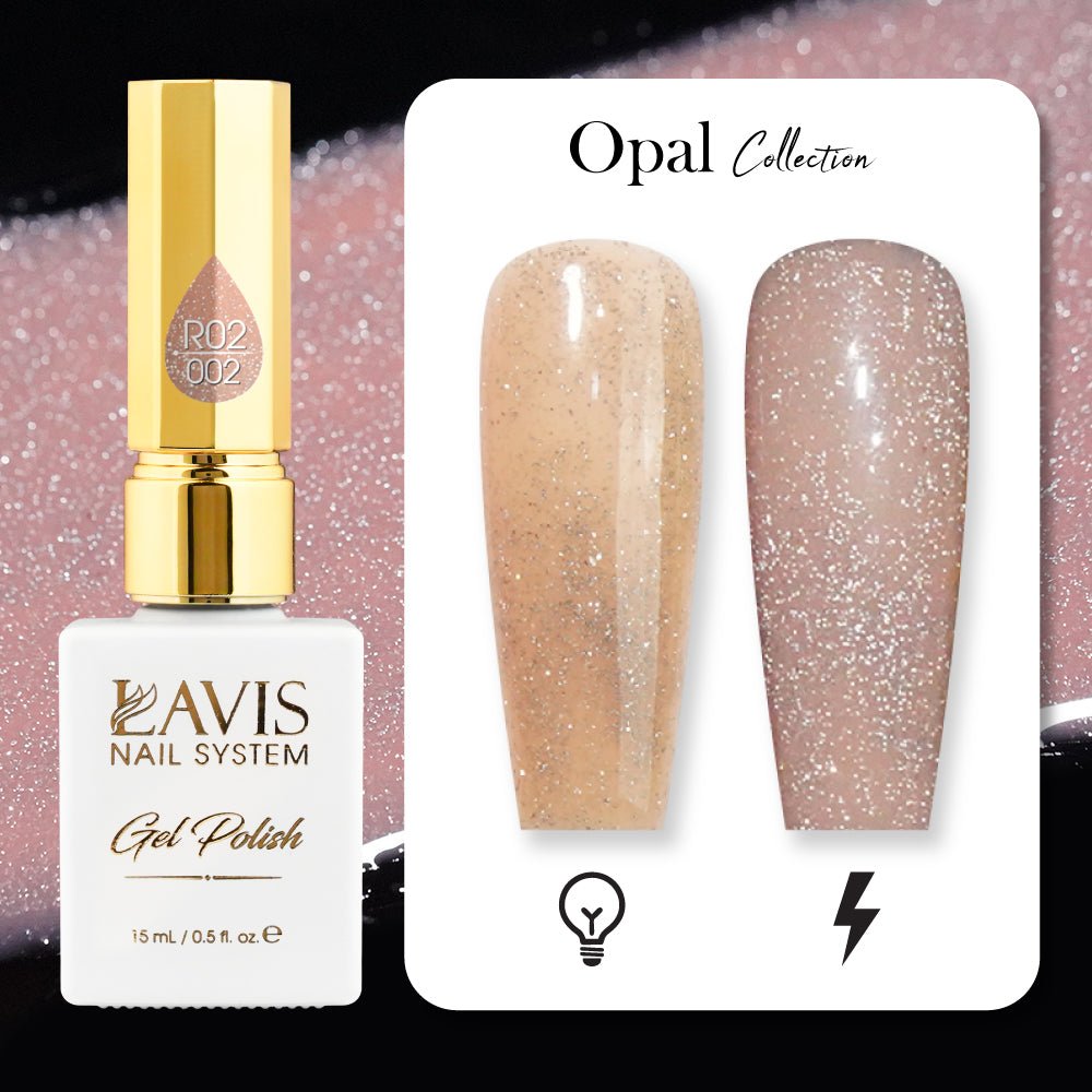 LAVIS Reflective R05 - 02 - Gel Polish 0.5 oz - Blossom Bass Reflective Collection - DTK Nail Supply