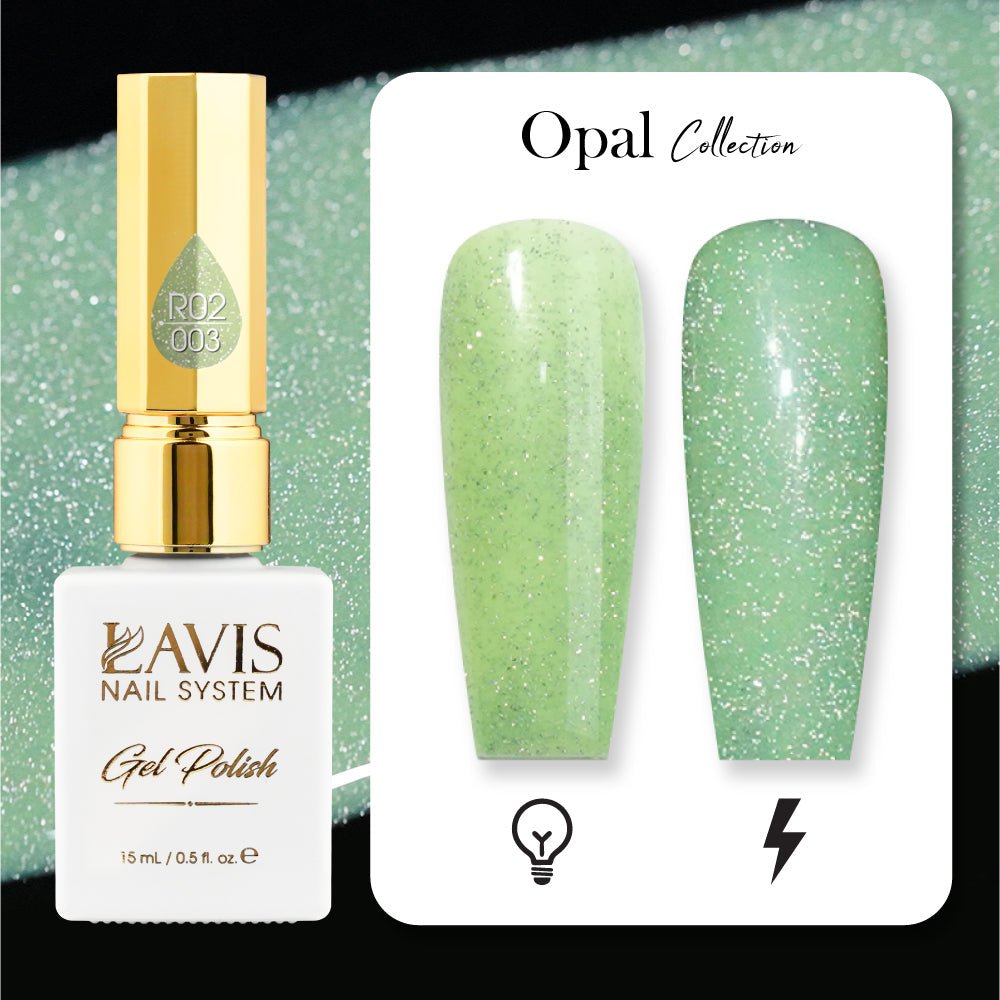 LAVIS Reflective R05 - 03 - Gel Polish 0.5 oz - Blossom Bass Reflective Collection - DTK Nail Supply