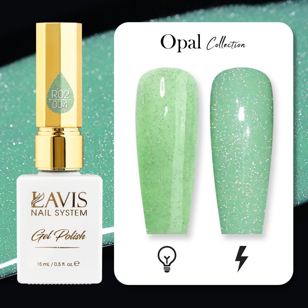 LAVIS Reflective R05 - 04 - Gel Polish 0.5 oz - Blossom Bass Reflective Collection - DTK Nail Supply