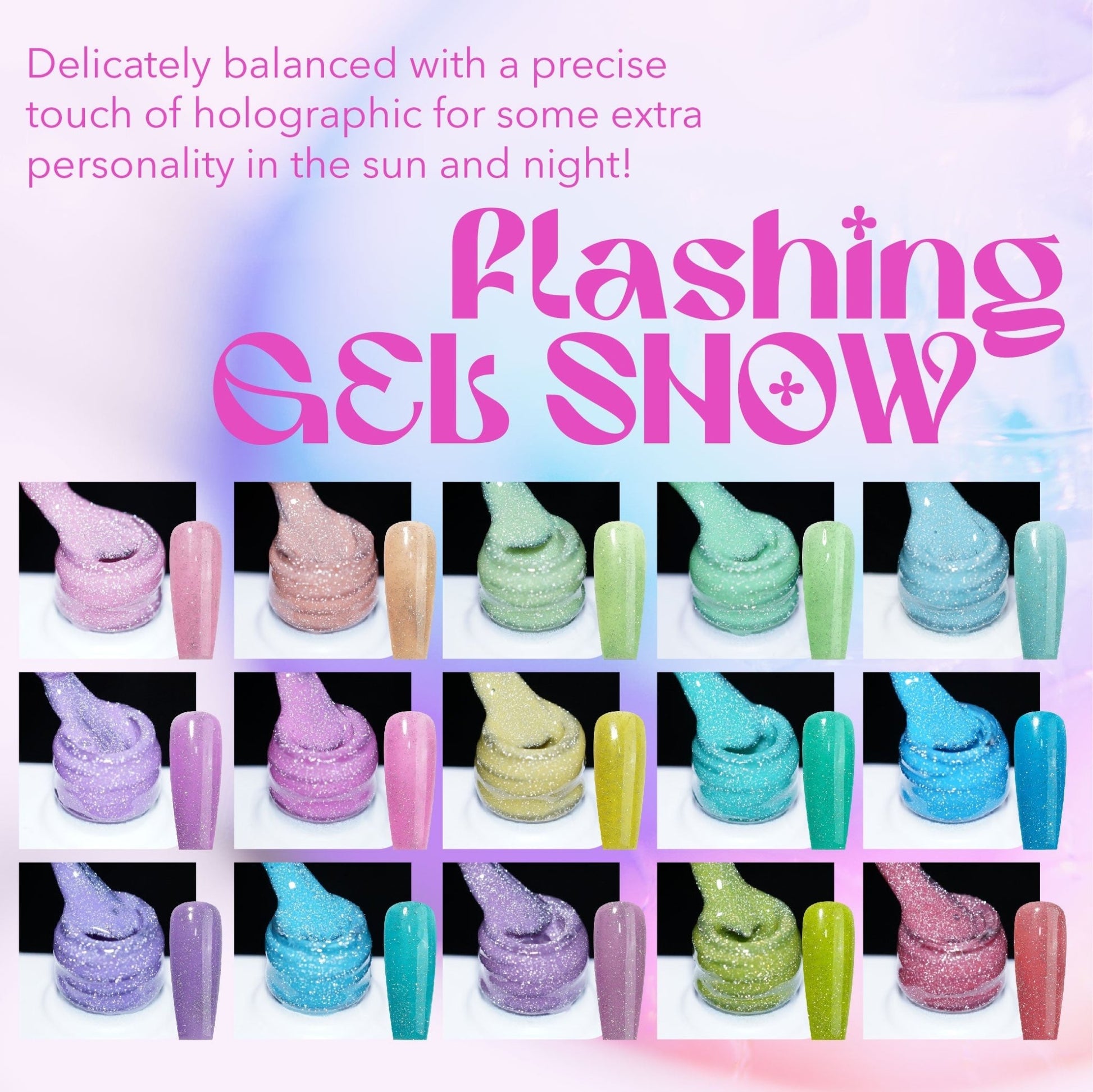LAVIS Reflective R05 - 06 - Gel Polish 0.5 oz - Blossom Bass Reflective Collection - DTK Nail Supply