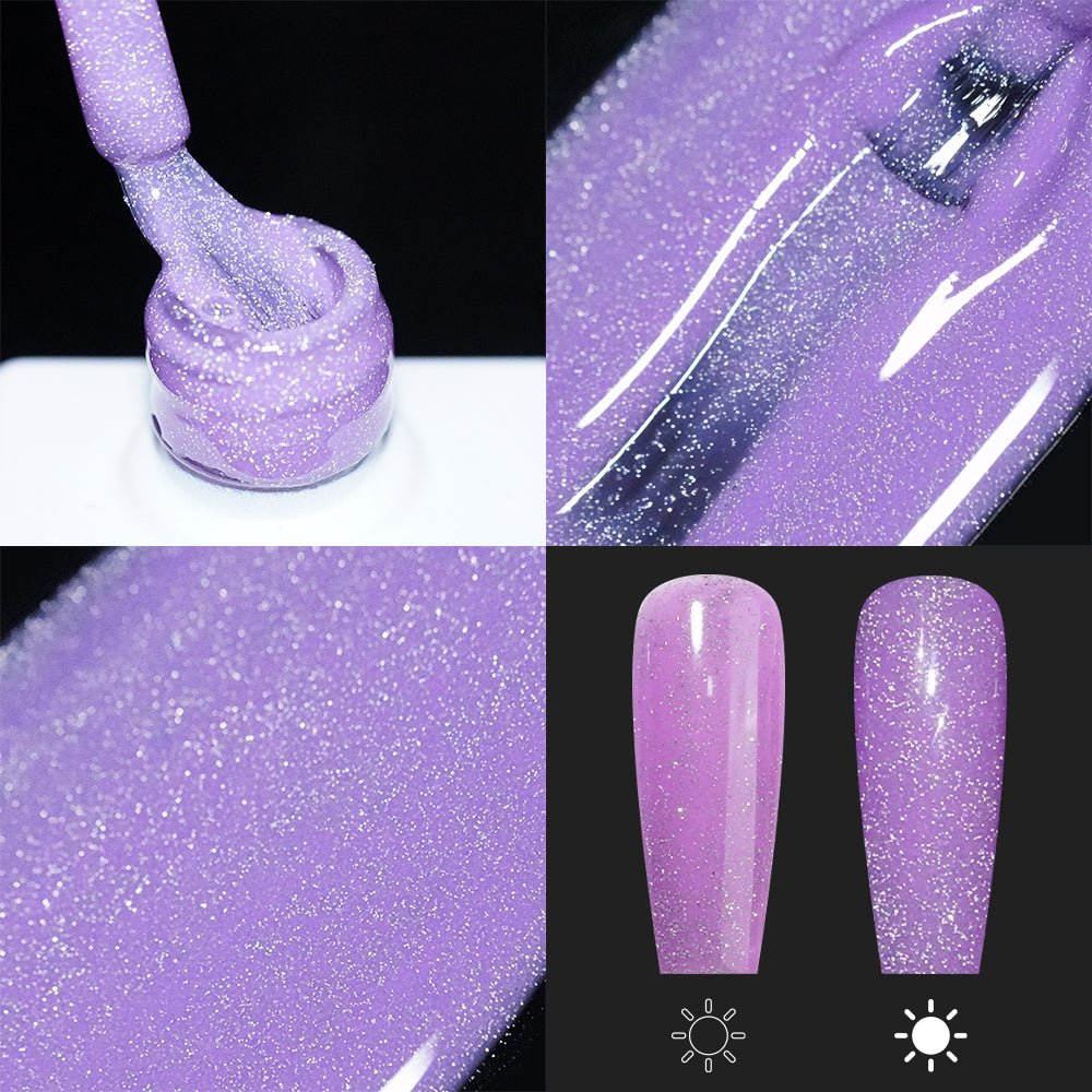 LAVIS Reflective R05 - 06 - Gel Polish 0.5 oz - Blossom Bass Reflective Collection - DTK Nail Supply