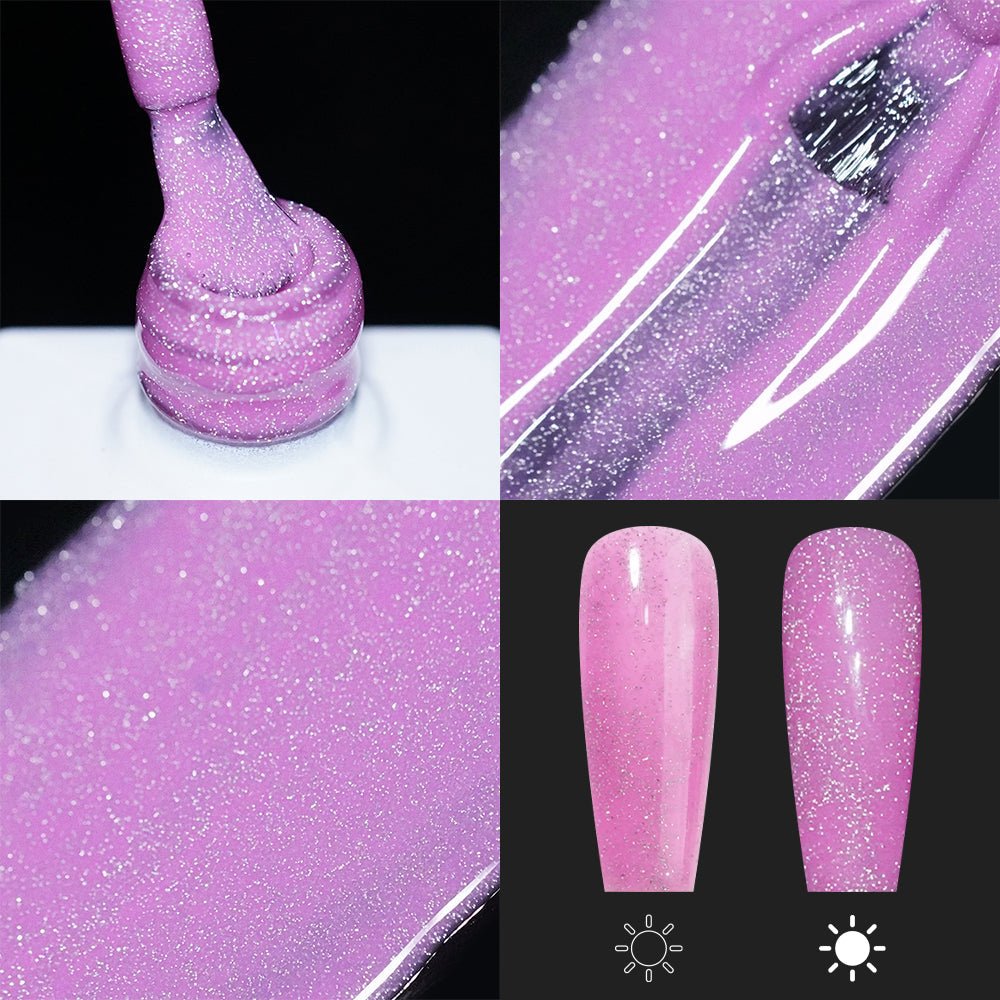 LAVIS Reflective R05 - 07 - Gel Polish 0.5 oz - Blossom Bass Reflective Collection - DTK Nail Supply