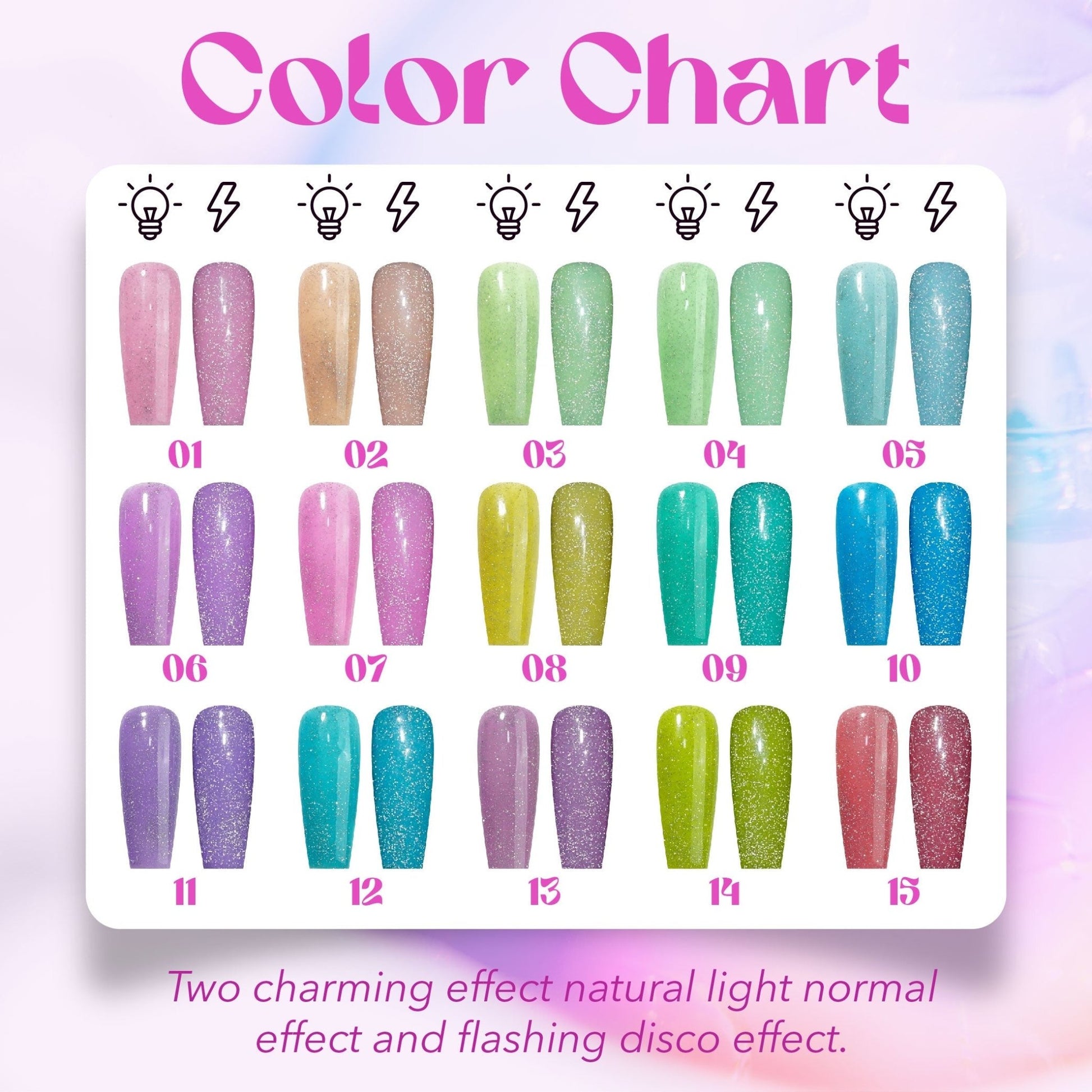 LAVIS Reflective R05 - 09 - Gel Polish 0.5 oz - Blossom Bass Reflective Collection - DTK Nail Supply