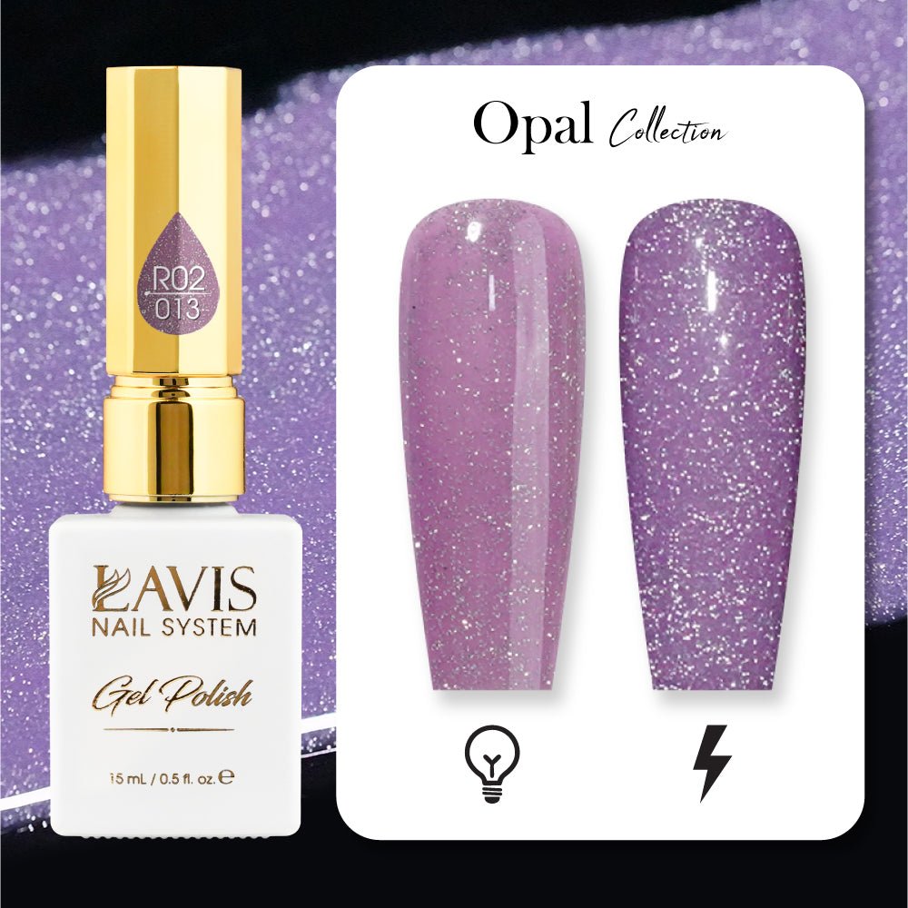 LAVIS Reflective R05 - 12 - Gel Polish 0.5 oz - Blossom Bass Reflective Collection - DTK Nail Supply