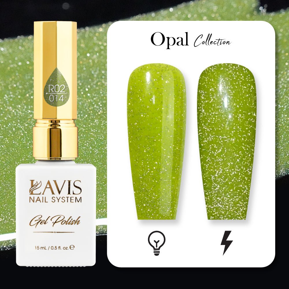 LAVIS Reflective R05 - 13 - Gel Polish 0.5 oz - Neon Lights Reflective Collection - DTK Nail Supply