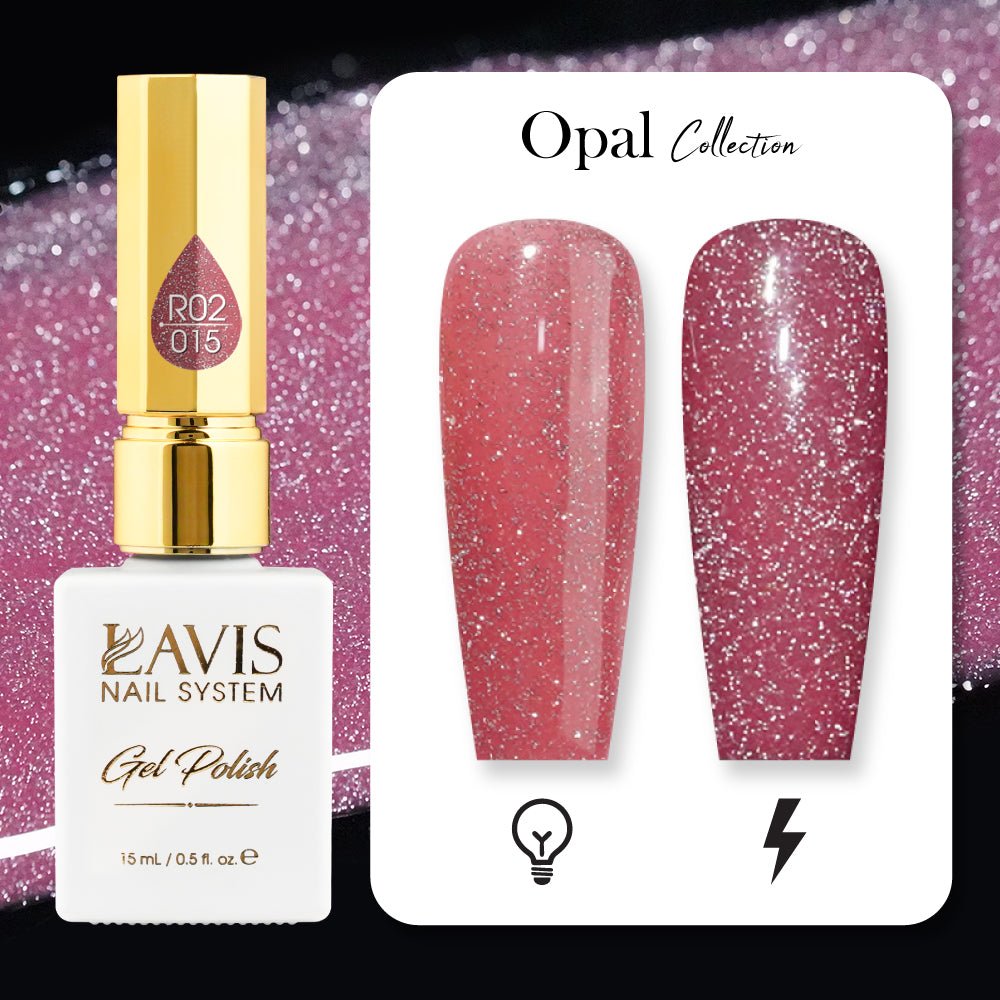 LAVIS Reflective R05 - 14 - Gel Polish 0.5 oz - Neon Lights Reflective Collection - DTK Nail Supply