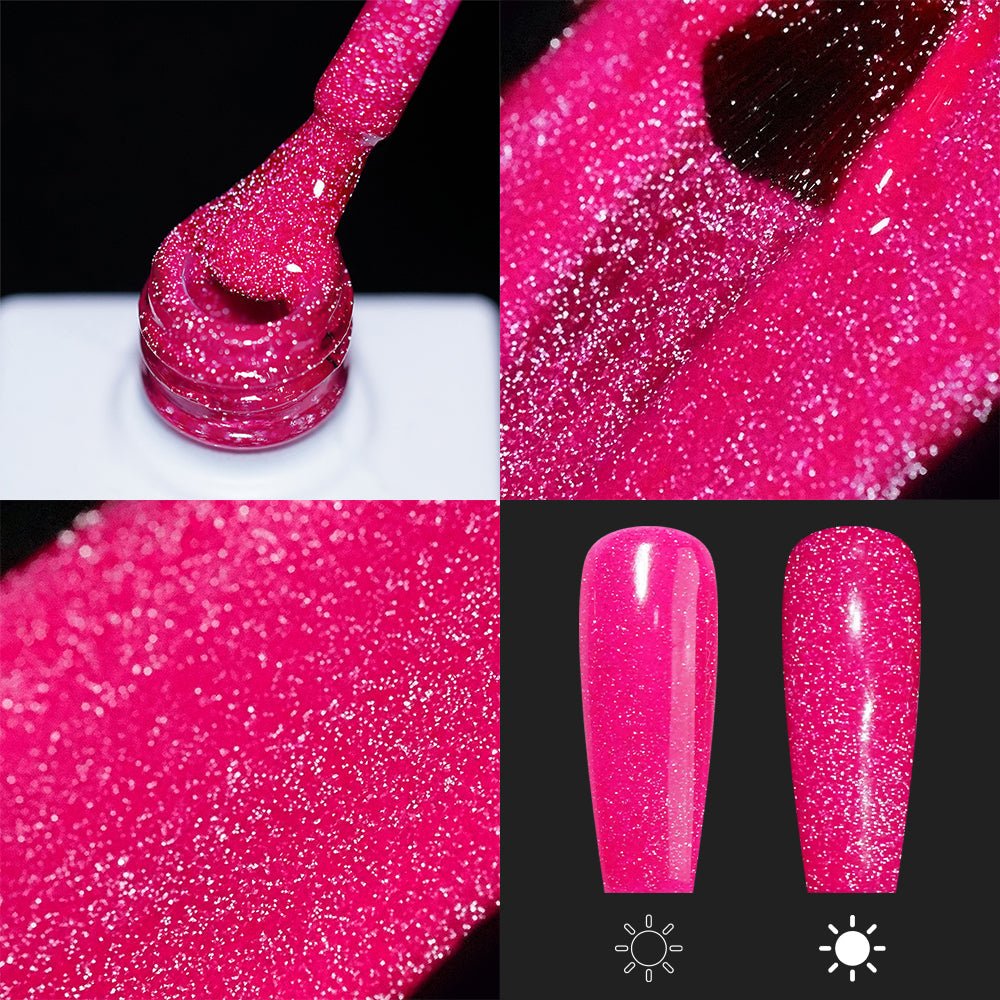LAVIS Reflective R05 - 16 - Gel Polish 0.5 oz - Neon Lights Reflective Collection - DTK Nail Supply