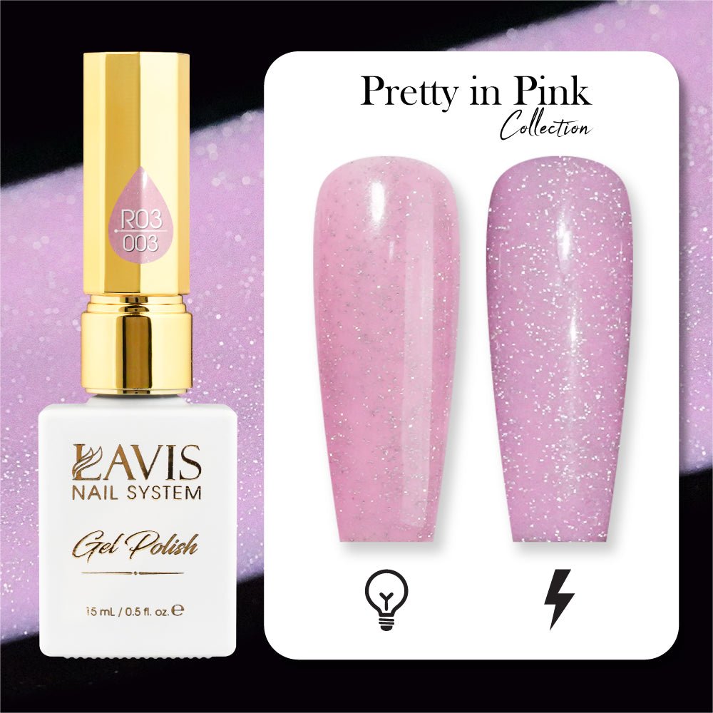 LAVIS Reflective R05 - 17 - Gel Polish 0.5 oz - Neon Lights Reflective Collection - DTK Nail Supply