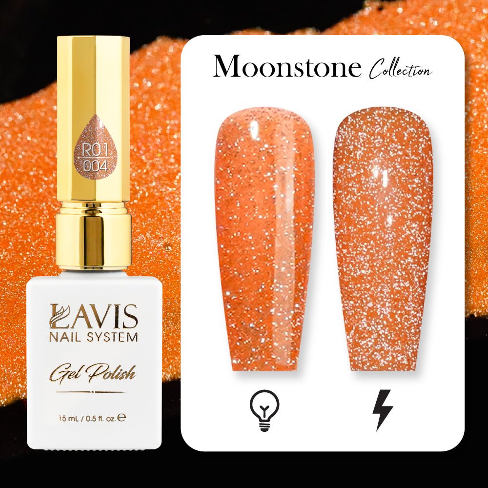 LAVIS Reflective R05 - 18 - Gel Polish 0.5 oz - Neon Lights Reflective Collection - DTK Nail Supply