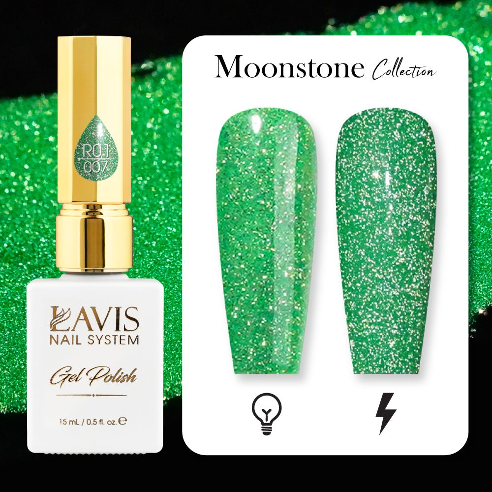 LAVIS Reflective R05 - 21 - Gel Polish 0.5 oz - Neon Lights Reflective Collection - DTK Nail Supply