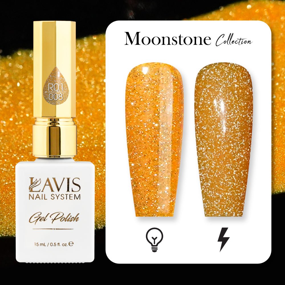 LAVIS Reflective R05 - 22 - Gel Polish 0.5 oz - Neon Lights Reflective Collection - DTK Nail Supply