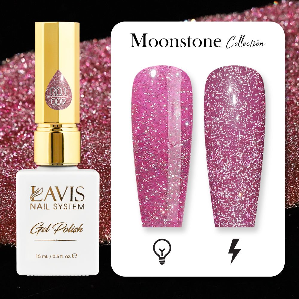 LAVIS Reflective R05 - 23 - Gel Polish 0.5 oz - Neon Lights Reflective Collection - DTK Nail Supply