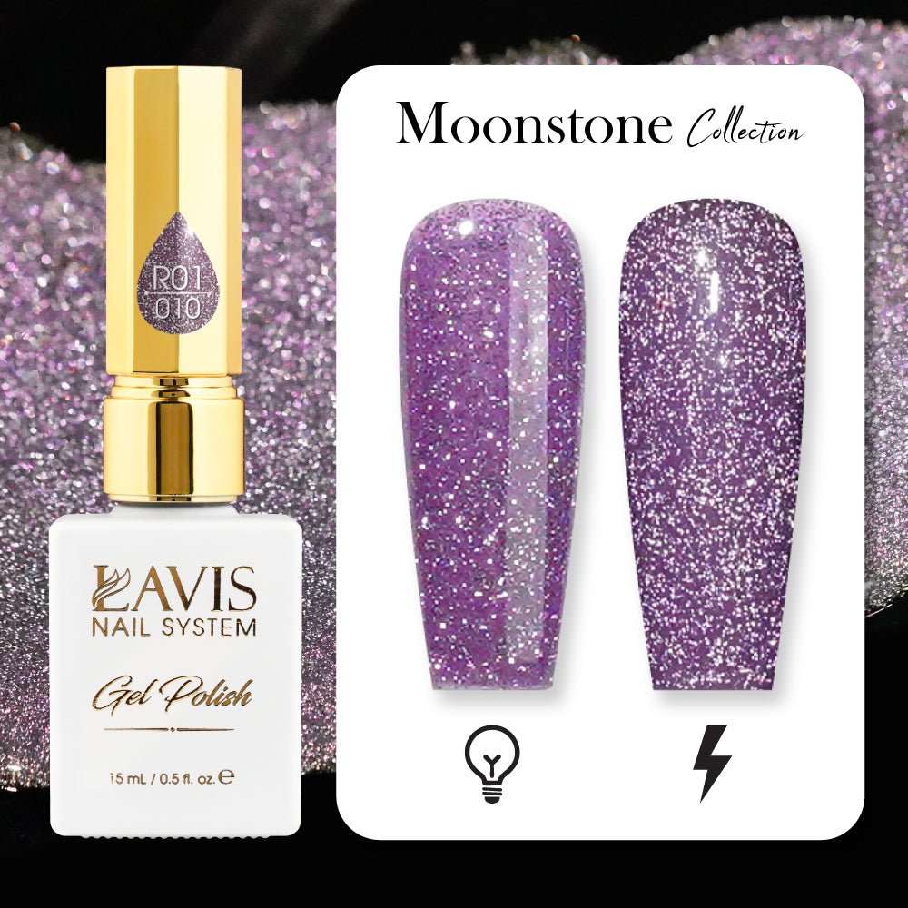 LAVIS Reflective R05 - 24 - Gel Polish 0.5 oz - Neon Lights Reflective Collection - DTK Nail Supply