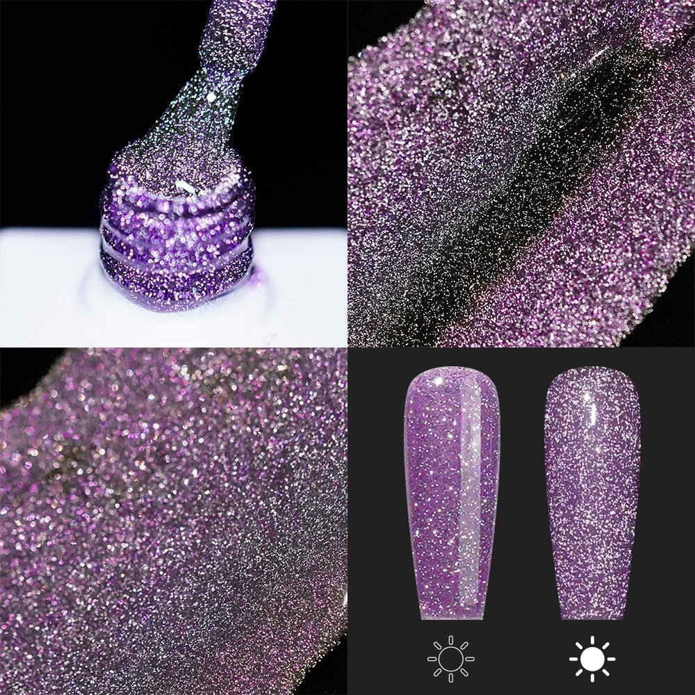 LAVIS Reflective R05 - 24 - Gel Polish 0.5 oz - Neon Lights Reflective Collection - DTK Nail Supply