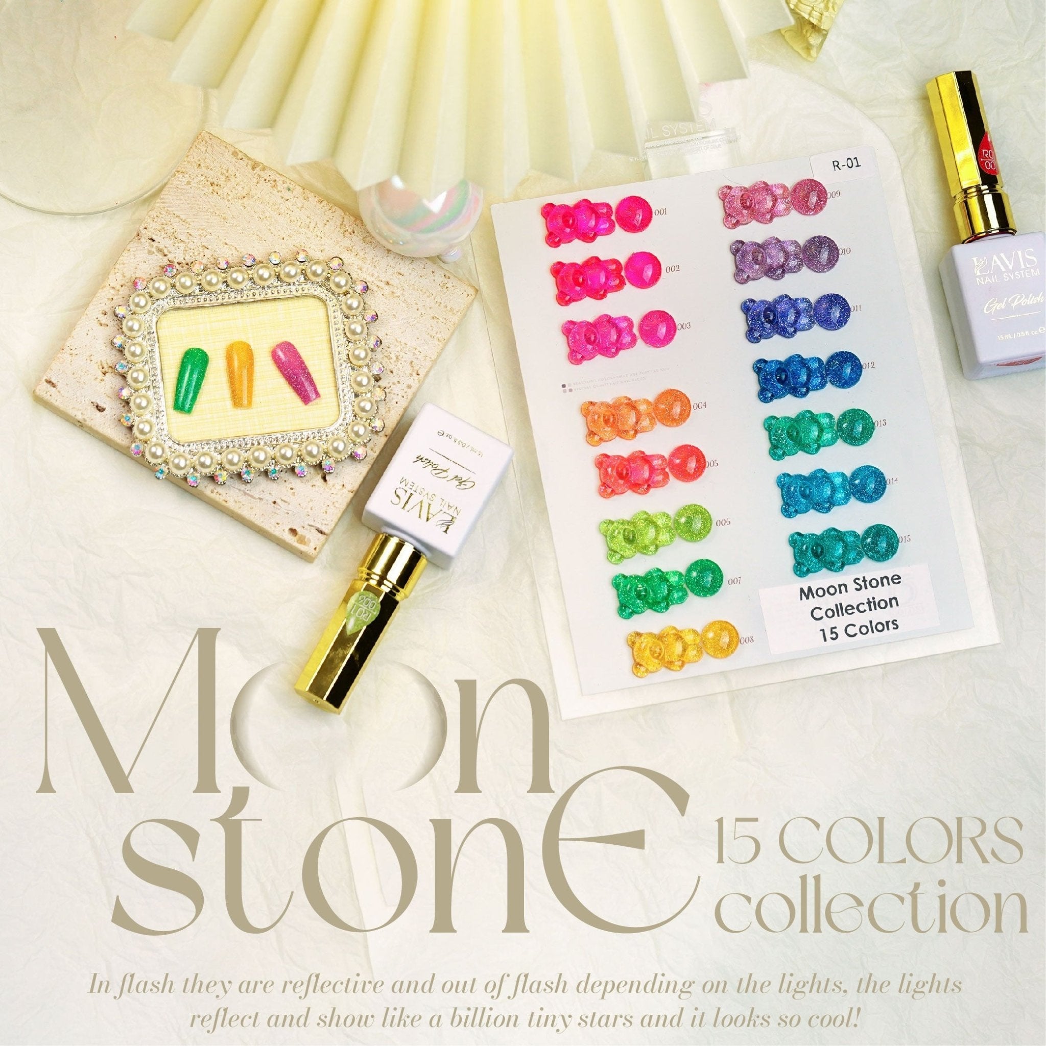 LAVIS Reflective R05 - 25 - Gel Polish 0.5 oz - Glow With The Flow Reflective Collection - DTK Nail Supply