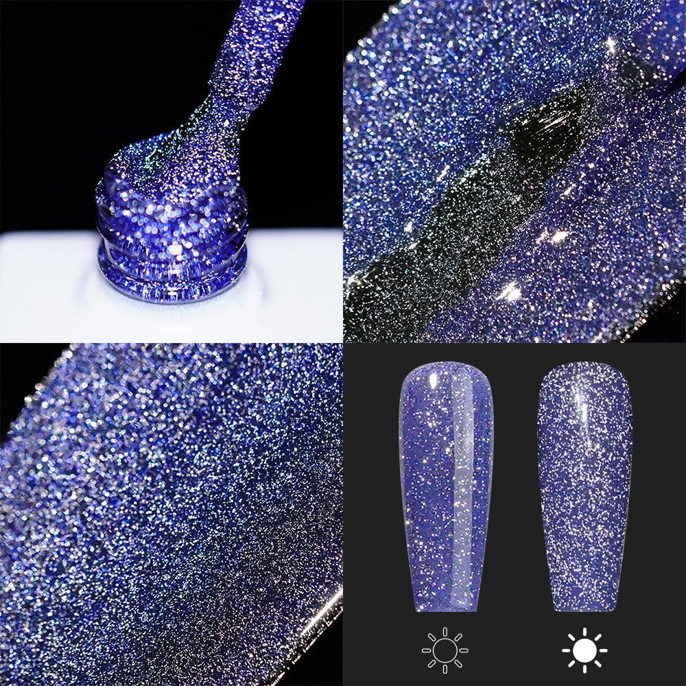 LAVIS Reflective R05 - 25 - Gel Polish 0.5 oz - Glow With The Flow Reflective Collection - DTK Nail Supply