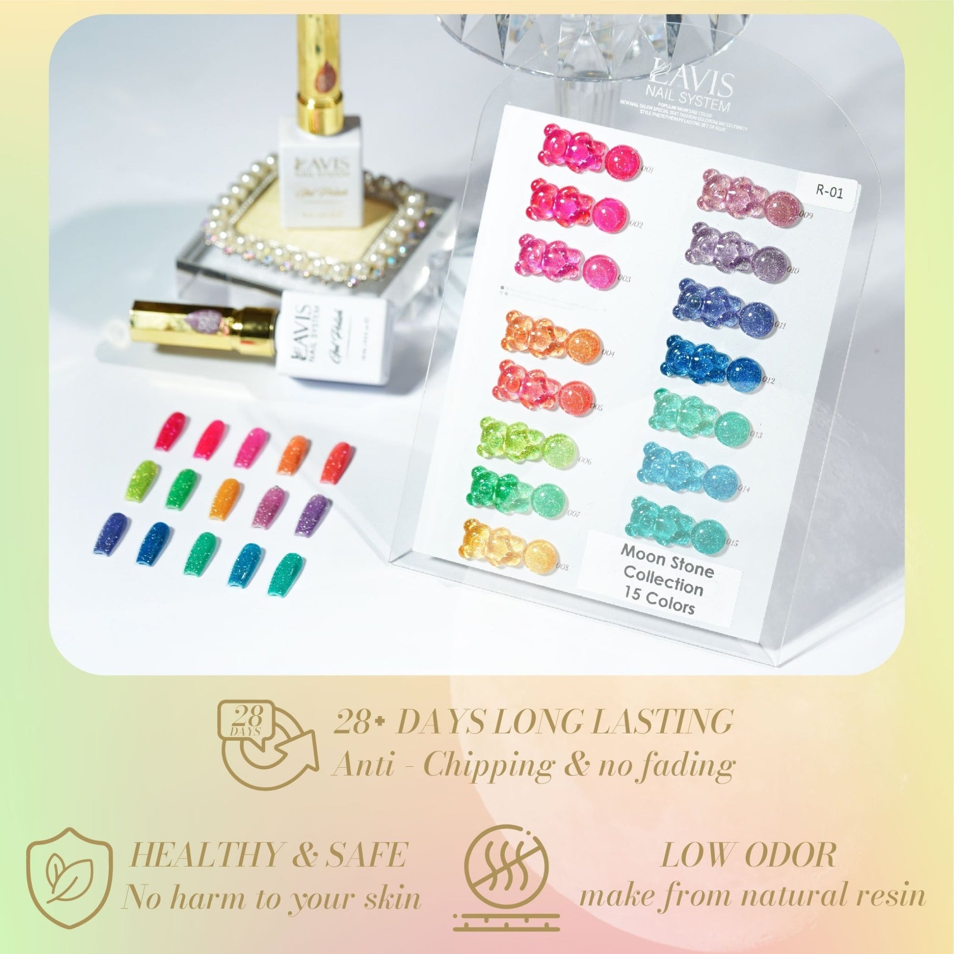 LAVIS Reflective R05 - 25 - Gel Polish 0.5 oz - Glow With The Flow Reflective Collection - DTK Nail Supply