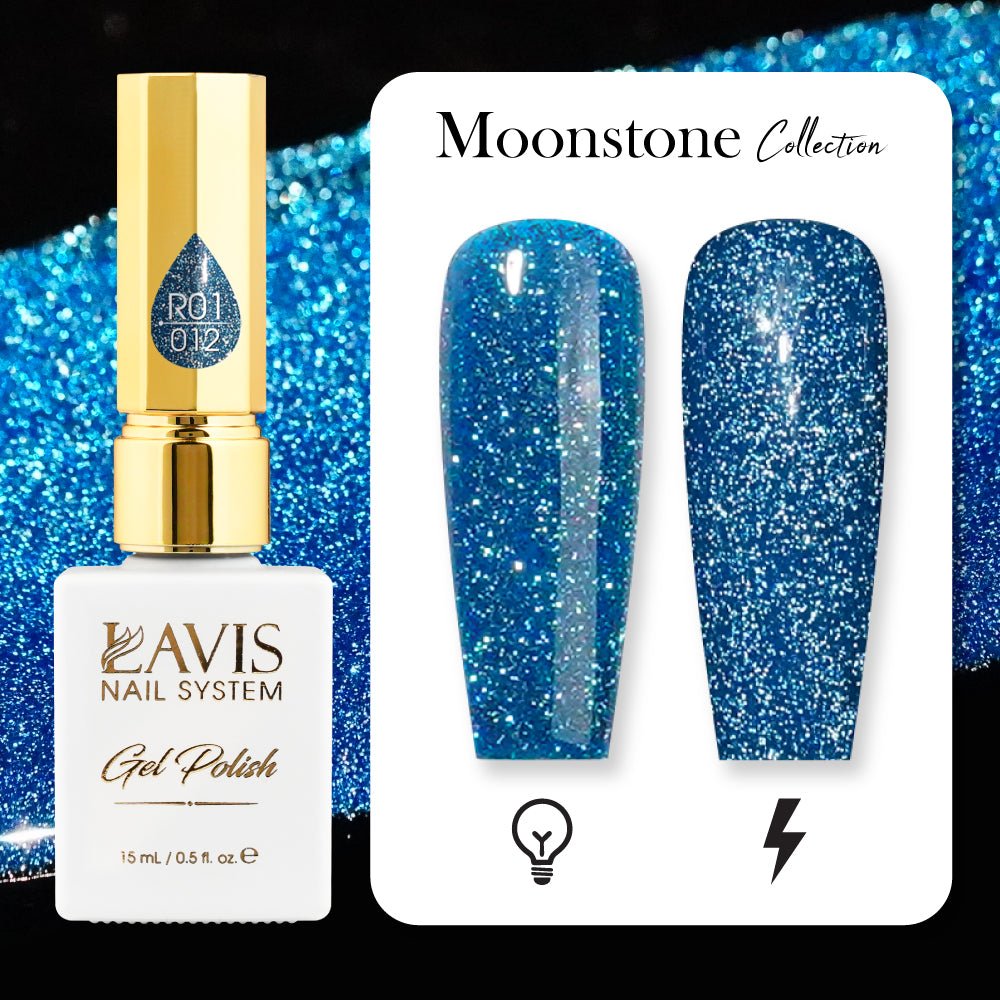 LAVIS Reflective R05 - 26 - Gel Polish 0.5 oz - Glow With The Flow Reflective Collection - DTK Nail Supply
