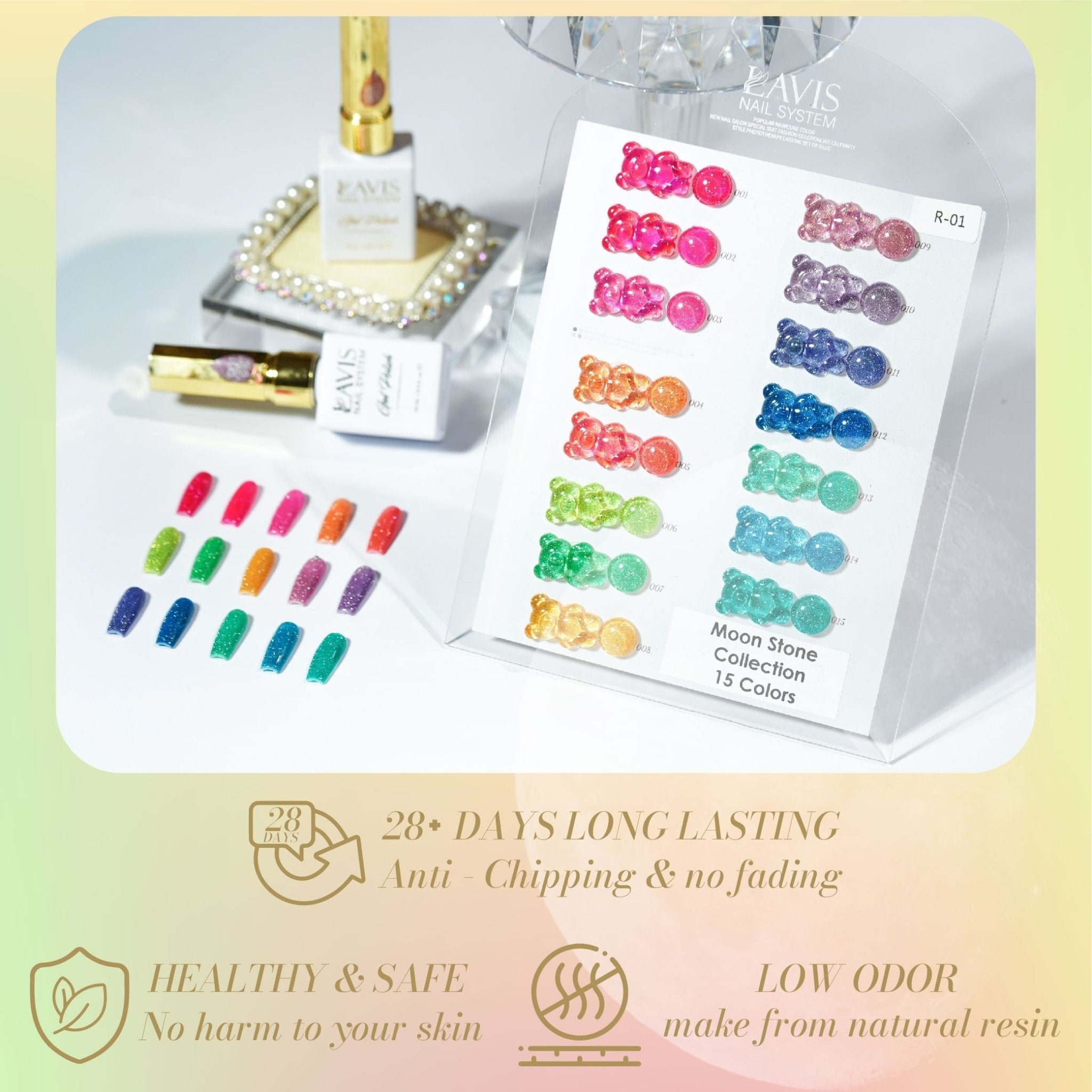 LAVIS Reflective R05 - 26 - Gel Polish 0.5 oz - Glow With The Flow Reflective Collection - DTK Nail Supply