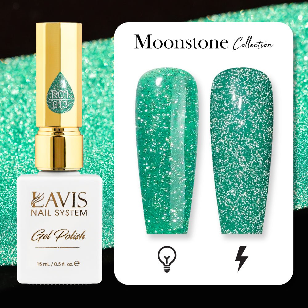 LAVIS Reflective R05 - 27 - Gel Polish 0.5 oz - Glow With The Flow Reflective Collection - DTK Nail Supply