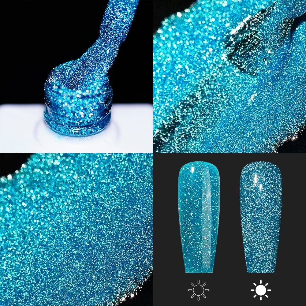 LAVIS Reflective R05 - 28 - Gel Polish 0.5 oz - Glow With The Flow Reflective Collection - DTK Nail Supply