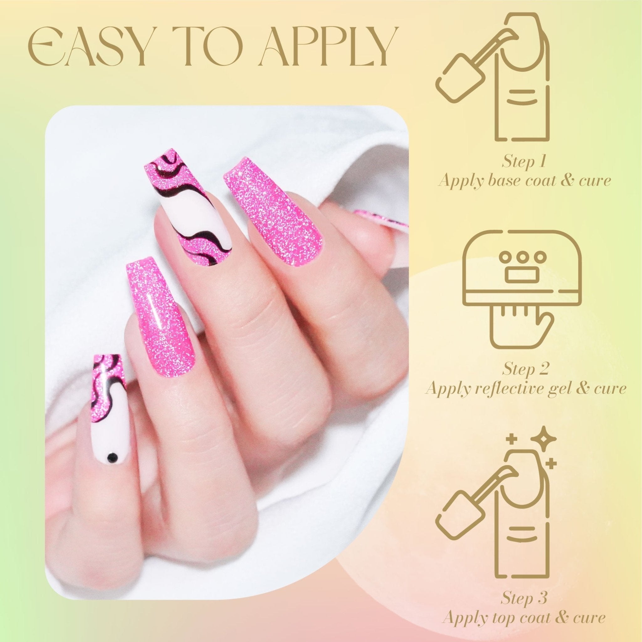 LAVIS Reflective R05 - 28 - Gel Polish 0.5 oz - Glow With The Flow Reflective Collection - DTK Nail Supply