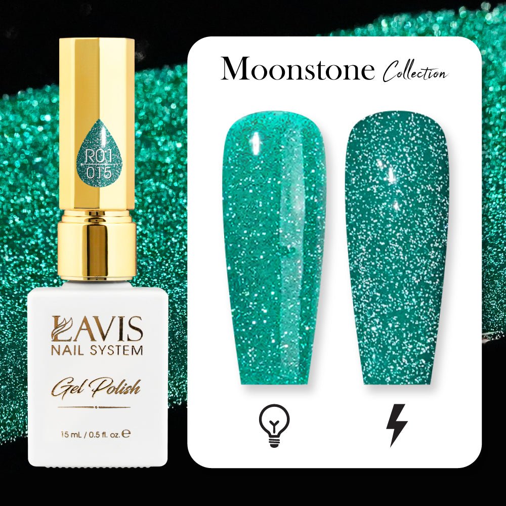 LAVIS Reflective R05 - 29 - Gel Polish 0.5 oz - Glow With The Flow Reflective Collection - DTK Nail Supply