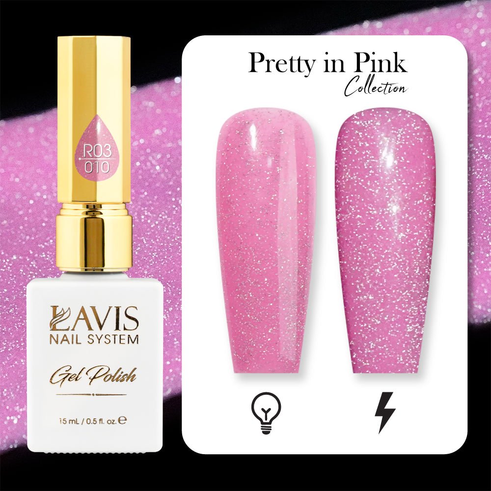 LAVIS Reflective R05 - 31 - Gel Polish 0.5 oz - Glow With The Flow Reflective Collection - DTK Nail Supply