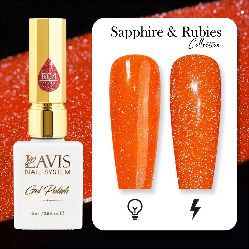 LAVIS Reflective R05 - 33 - Gel Polish 0.5 oz - Glow With The Flow Reflective Collection - DTK Nail Supply