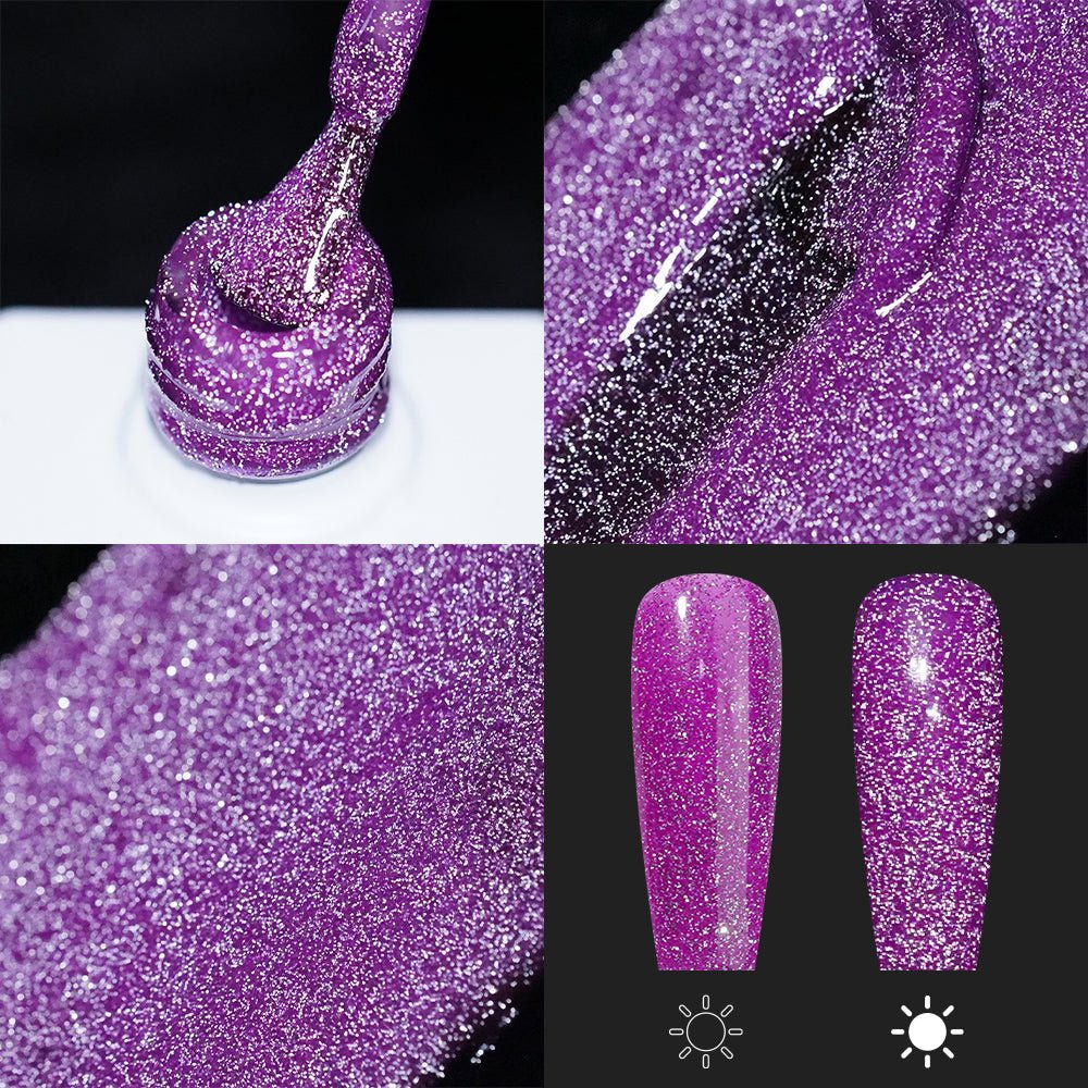 LAVIS Reflective R05 - 36 - Gel Polish 0.5 oz - Glow With The Flow Reflective Collection - DTK Nail Supply