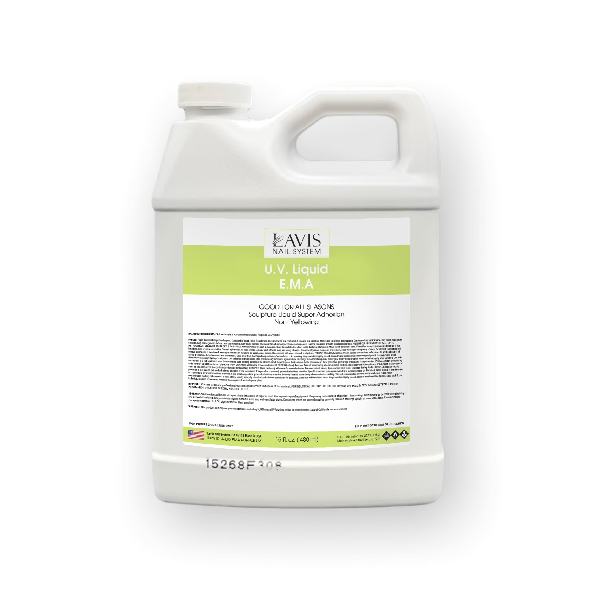 LAVIS UV Liquid E.M.A 16 oz - DTK Nail Supply