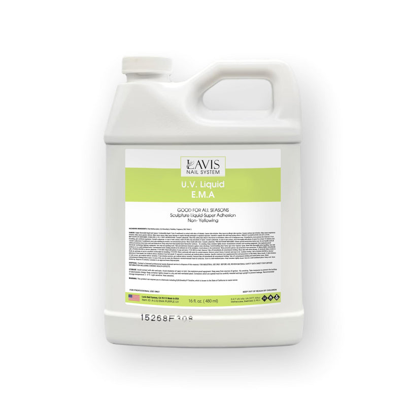 LAVIS UV Liquid E.M.A 16 oz - DTK Nail Supply