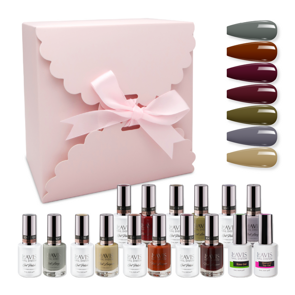  LAVIS Holiday Gift Bundle Set 16: 7 Gel & Lacquer, 1 Base Gel, 1 Top Gel - 242; 243; 244; 245; 246; 247; 248 by LAVIS NAILS sold by DTK Nail Supply